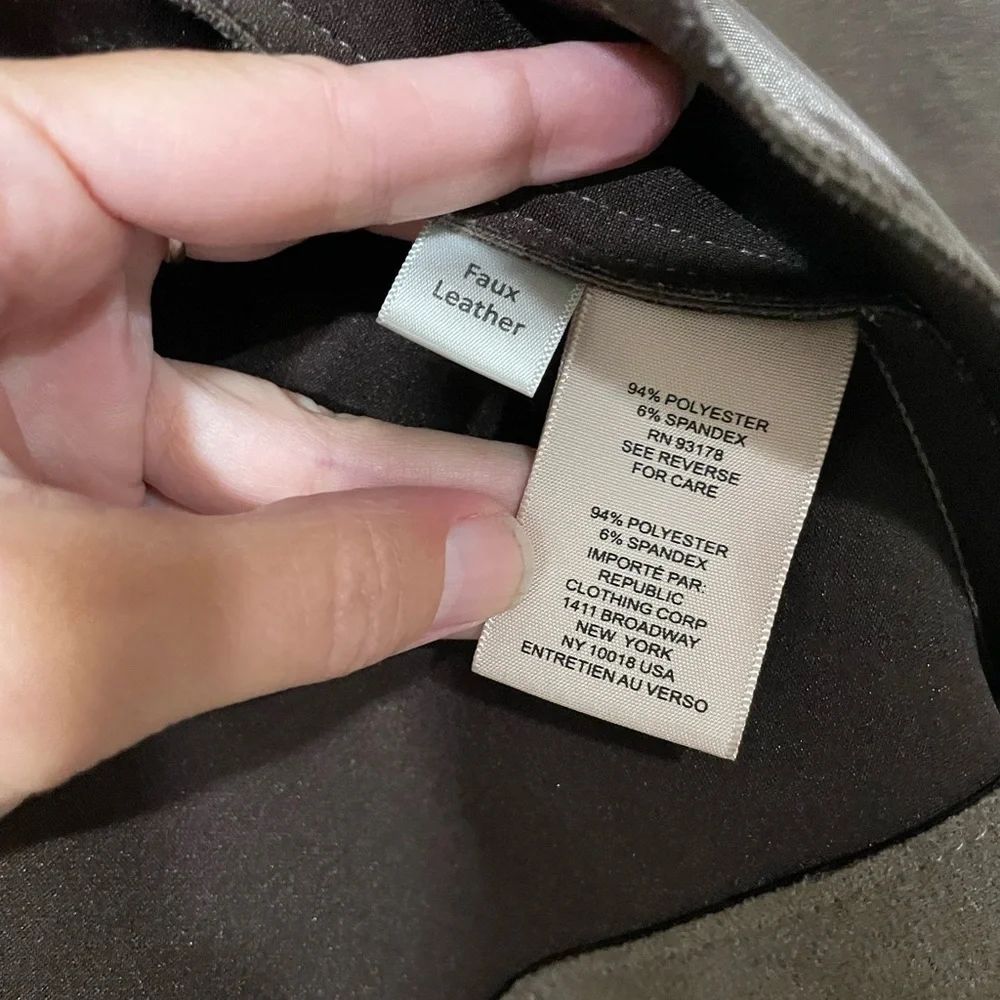 Philosophy Women's Brown Faux Leather Sueded Jacket